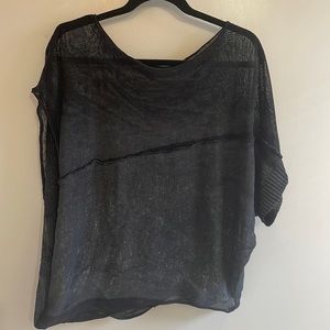 Navy Sarah Pacini sweater. Navy base. Great for spring summer. Dress up or down.